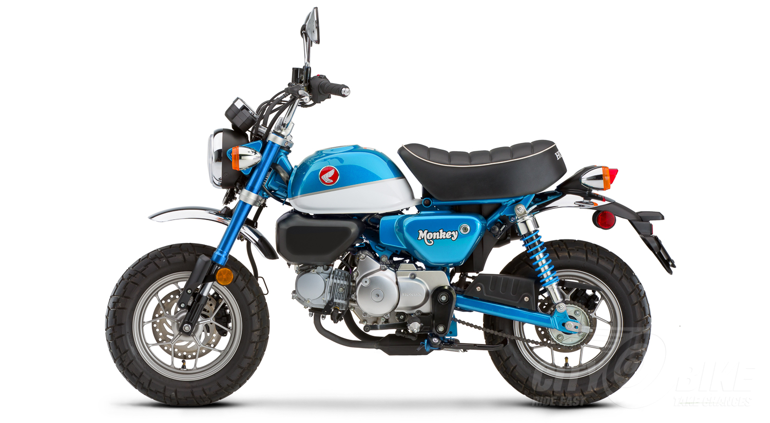 blue honda monkey